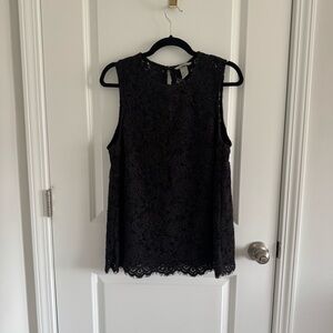 H&M Black Lace Tank Top